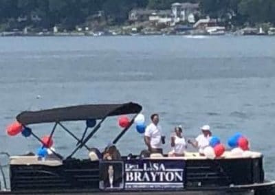 Lisa Brayton pontoon boat